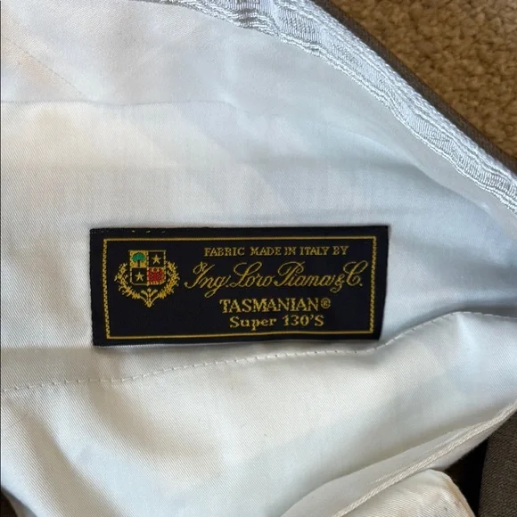 Zanella Brown Dress Pants Pleated Front